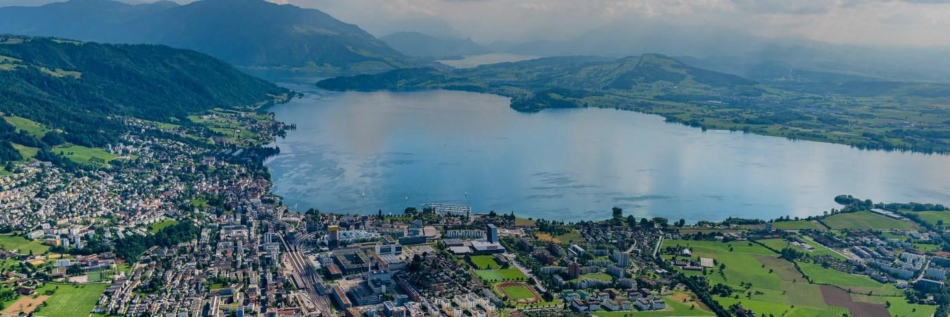 Zugersee in der Schweiz als Wärmequelle